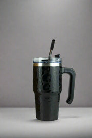 THE SIPPÉR STEEL STRAW TUMBLER - 20 OZ | BLACK CHEETAH PRINT