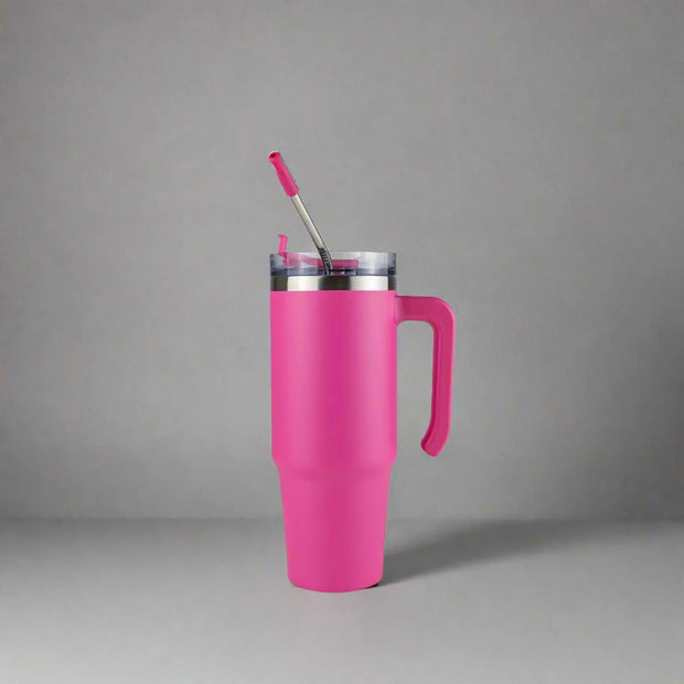 THE SIPPÉR STEEL STRAW TUMBLER - 30 OZ | WHITE